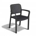 Allibert by KETER  Samanna  lot de 6 fauteuils de jardin  en résine  gris graphite