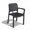 Allibert by KETER  Samanna  lot de 6 fauteuils de jardin  en résine  gris graphite