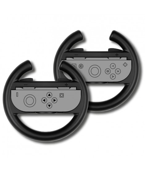 Paire de volants - KONIX - Pour manettes Joy-Con Nintendo Switch 2 - Noir