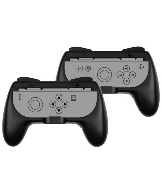Paire de supports Joy-Con - KONIX - Nintendo Switch 2 - Forme de manette classique - Noir