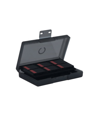 Boîtier de protection et transport - KONIX - Pour cartouches de jeux Nintendo Switch 2 - Antichoc - 24 rangements - Noir