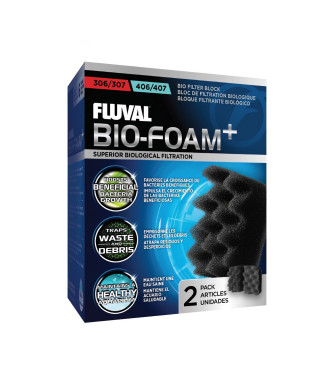 FLUVAL 2 blocs de mousses bio 306 406 - Pour aquarium