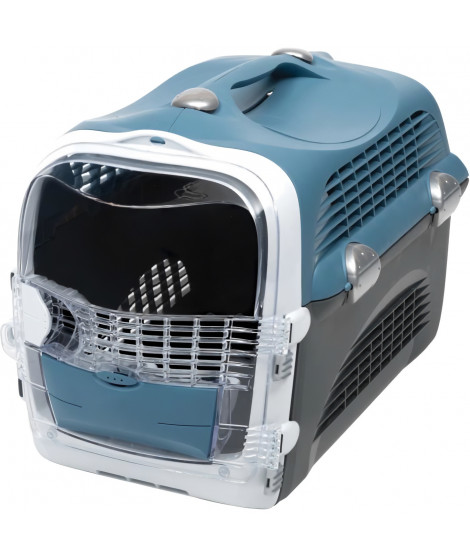 CAT IT Cage de transport Cabrio - Bleu gris - Pour chat