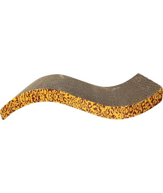 Griffoir carton ondulé 53x22x11 cm léopard