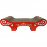 Griffoir carton ondulé 50x22x14 cm rouge
