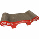 Griffoir carton ondulé 50x22x14 cm rouge