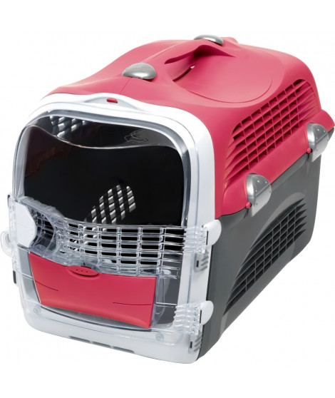 CAT IT Cage de transport Cabrio - Rouge cerise - Pour chat