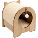 VESPER Meuble a griffer Minou - 36 x 36,5 x 40,5 cm - Marron clair - Pour chat