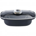 Cocotte arôme avec panier friture - GSW - 414593 - Acier carbone - 4 L / 32 cm - Tous feux dont induction