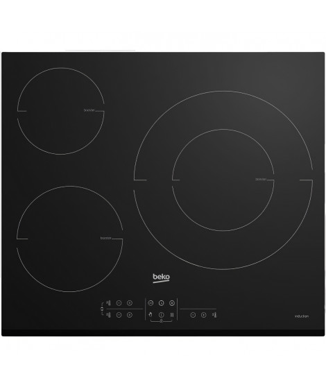Table de cuisson a induction - BEKO - 3 foyers - 60 cm - HII63M