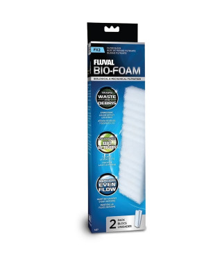 Blocs de mousse filtrante pour aquarium - FLUVAL - Pour filtres extérieur Fluval FX2 - Bio-Foam - 2 pieces