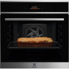 Four encastrable - Pyrolyse - Chaleur tournante pulsée - ELECTROLUX - EOF8P08X - Inox - Porte froide - 59,4 x 59,4 x 56,8 cm