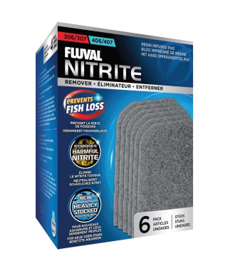 Blocs éliminateurs de nitrite pour aquarium - FLUVAL - Pour filtres extérieur Fluval 306/307 et 406/407 - 6 pieces