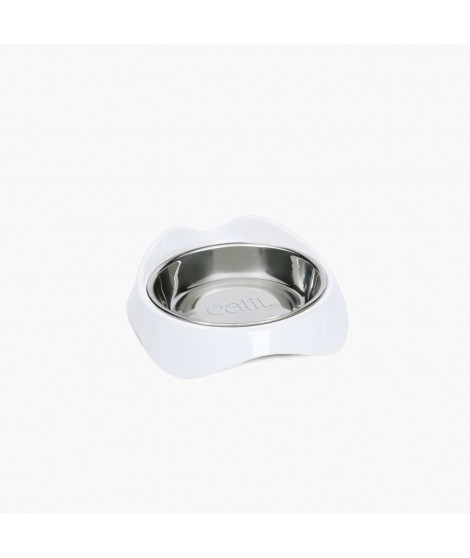 Gamelle pour chat - CATIT - PIXI - 200ml - Bols en acier inoxydable amovibles - Blanc