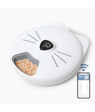 Distributeur de repas pour chat connecté - CATIT - PIXI SMART - 6 x 170ml - Ecran tactile LCD - Avec Blocs réfrigérants