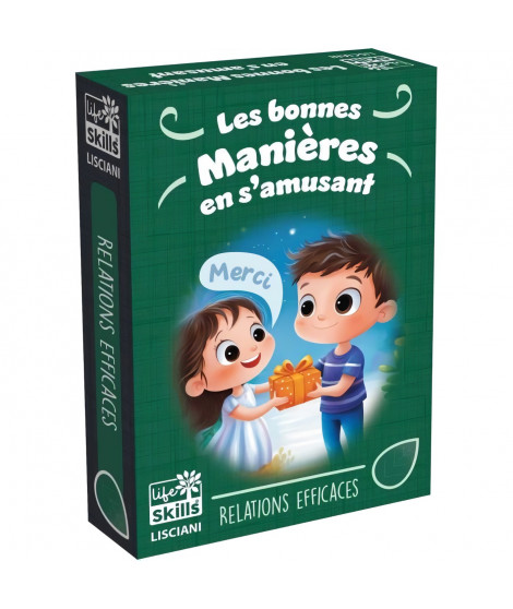 Jeu de cartes des bonnes manieres - Jeu Éducatif - LIFE SKILLS - Cartes illustrées