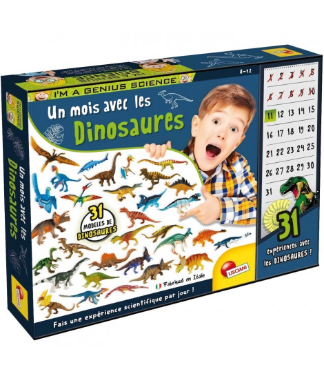 Un mois avec les dinosaures - Kit Scientifique - I'M A GENIUS - 31 dinosaures