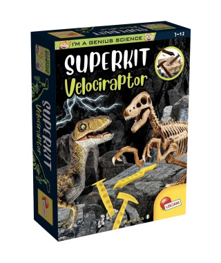 Super kit Velociraptor - Kit Scientifique - I'M A GENIUS - Bloc a creuser