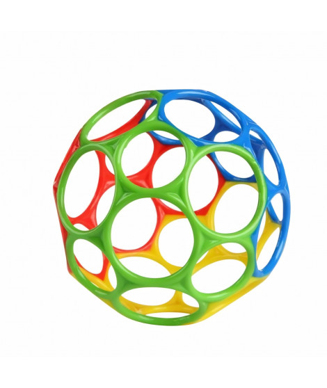 BRIGHT STARS Oball Classic balle flexible, facile a manipuler, jouet d'activité sensorielle, enfants tous âges, multicolore