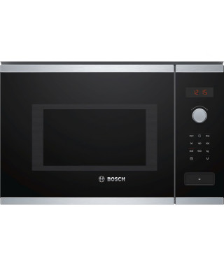 Bosch Serie | 4 BFL553MS0 Four micro-ondes monofonction intégrable 25 litres 900 Watt acier inoxydable