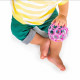 BRIGHT STARS Oball Hochet facile a saisir Jouet pour nourrissons sans BPA en rose, pour les nouveaux-nés +