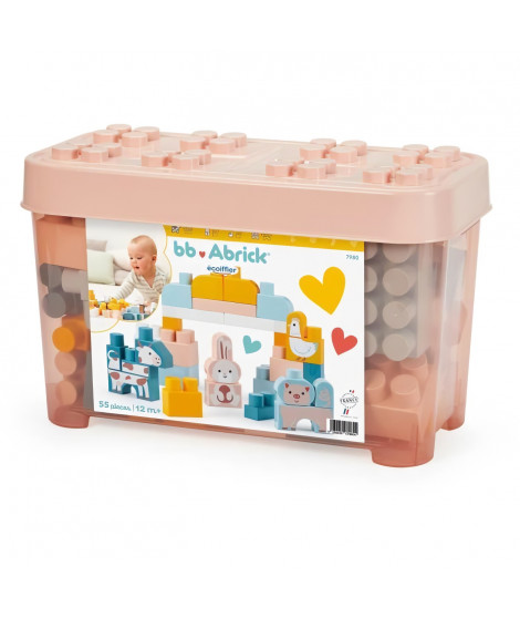 Baril de briques - Jeu de construction - ECOIFFIER - Ferme - 55 pieces - +12 mois