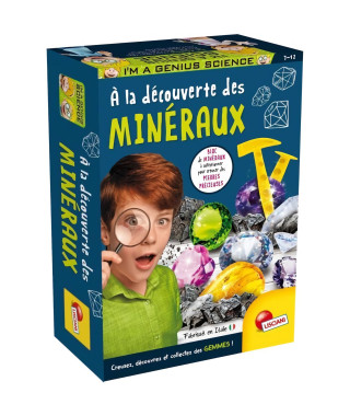 Découverte des minéraux - Kit Scientifique - I'M A GENIUS POCKET - Bloc a creuser