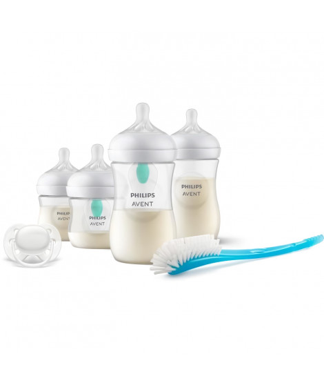 Kit nouveau-né - PHILIPS AVENT - Natural 3.0 AirFree - 2 Biberons 125ml + 2 Biberons 260ml + Sucettes Ultra Douce 0-6M