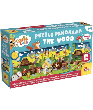 Les Bois - Puzzle panoramique - CAROTINA BABY - Développement de la logique, Motricité fine