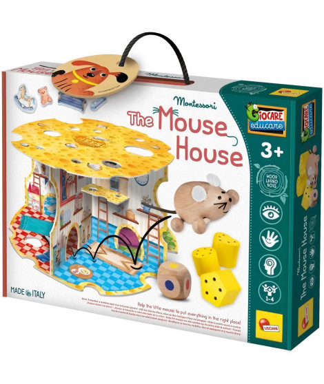 La maison de la souris - Jeu Montessori - MONTESSORI BOIS - Maison de Souris, Jeux d'Associations