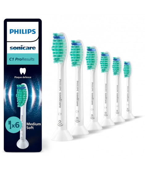 Lot de 6 Tetes de brosse - PHILIPS - HX6016/87 - C1 White