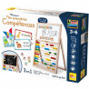 Mes premieres compétences chevalet - Jeu Montessori - MONTESSORI - Tableau Double Face, Lettres et Chiffres Magnétiques