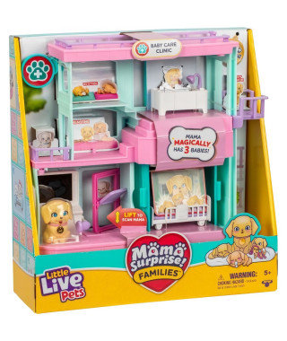 Clinique vétérinaire - LITTLE LIVE PETS - Mama Surprise - Accessoires inclus - Naissance magique
