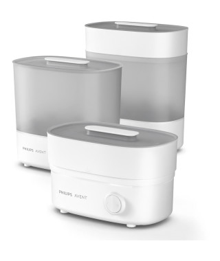 Stérilisateur - PHILIPS AVENT - Vapeur 4 en 1 - Blanc - Stérilise en 6 min - Assure 24h de stérilisation