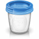 Pots de conservation - PHILIPS AVENT - Lait maternel - 10 pots 180ml + 2 adaptateurs