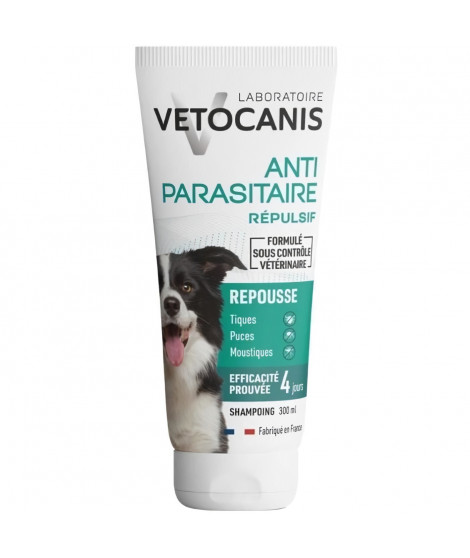 Shampoing - VETOCANIS - Antiparasitaire Répulsif Chien 300ml