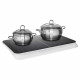 Plaque Induction Posable - MEDION MD18493 - 2 Foyers - 3500W - 60/240°C - 8 Programmes - L 59 x P 36 x H 6 cm - Blanc/Noir