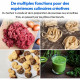 Robot pâtissier 3-en-1- MEDION - MD18430 - 1200 W - 5 L - 8 vitesses - Fonction hachoir - Noir