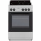 OCEANIC - Cuisiniere vitrocéramique 50 x 50 cm, four convection naturelle, four 48L silver
