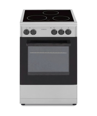 OCEANIC - Cuisiniere vitrocéramique 50 x 50 cm, four convection naturelle, four 48L silver