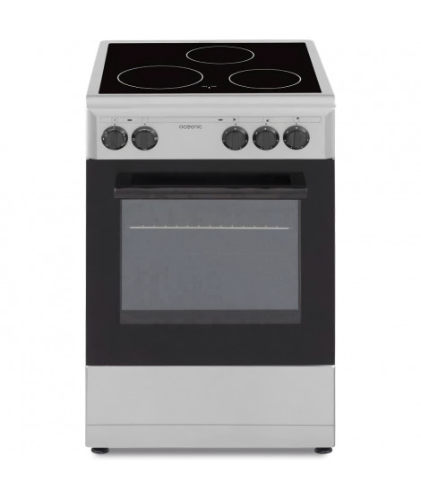 OCEANIC - Cuisiniere vitrocéramique 50 x 50 cm, four convection naturelle, four 48L silver