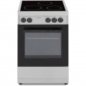 OCEANIC - Cuisiniere vitrocéramique 50 x 50 cm, four convection naturelle, four 48L silver