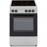 OCEANIC - Cuisiniere vitrocéramique 50 x 50 cm, four convection naturelle, four 48L silver