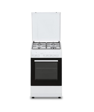 Cuisiniere gaz OCEANIC OCEACG50GW - 4 feux - L49,8 xP61 xH 86 cm - Blanc
