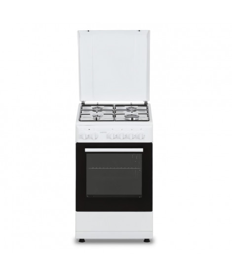 Cuisiniere gaz OCEANIC OCEACG50GW - 4 feux - L49,8 xP61 xH 86 cm - Blanc