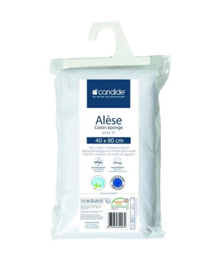 Alese éponge - CANDIDE - 232003 - 40x80 cm - Blanc