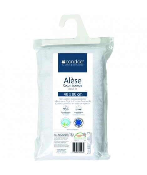 Alese éponge - CANDIDE - 232003 - 40x80 cm - Blanc