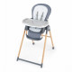 INGENUITY Chaise haute 7 en 1  de la naissance jusqu'a 5 ans Proper Positioner - Chambray- Transat bébé, réhausseur, siege