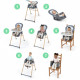 INGENUITY Chaise haute 7 en 1  de la naissance jusqu'a 5 ans Proper Positioner - Chambray- Transat bébé, réhausseur, siege