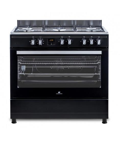 Cuisiniere piano four multifonctions catalyse - CONTINENTAL EDISON - CECP9060BDD- 95 L - Affichage digital - L90 x H 85 cm - …